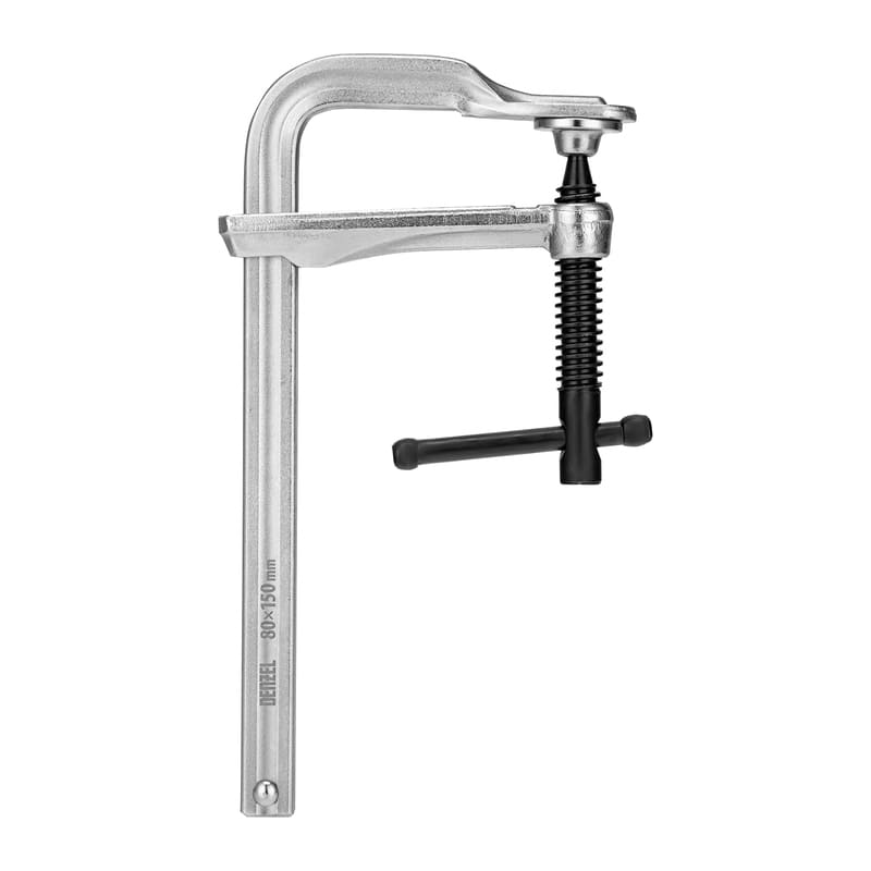 Струбцина F-образная DENZEL 80 х 150мм, кованая