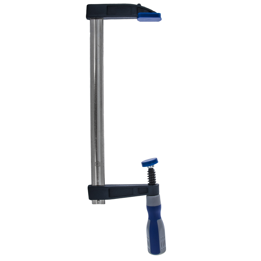 Струбцина F-образная КОБАЛЬТ 80 x 250мм, усилие 270кгс (чугун, сталь 45)