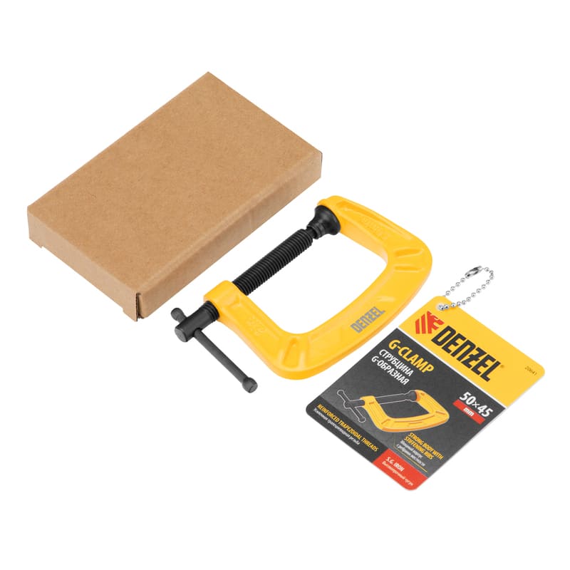 Струбцина DENZEL G-образная, 50мм