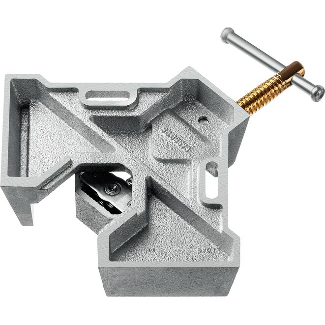 Струбцина угловая KRAFTOOL Extrem C90, экстрамощная стальная, для сварочных работ, глубина зажима 90мм