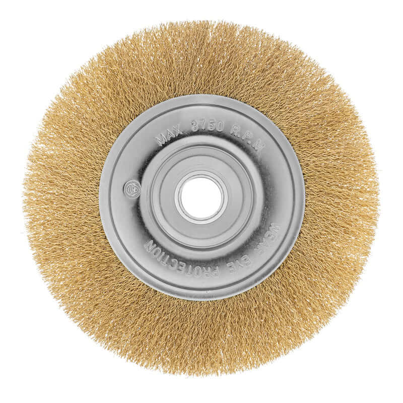 Кордщетка для УШМ MATRIX прямая радиальная витая латунированная 200мм х 22мм (пров.0,3мм)