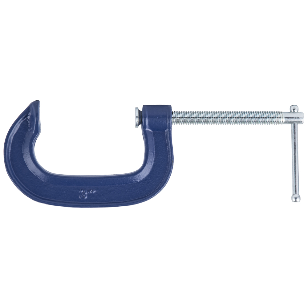 Струбцина КОБАЛЬТ G-образная, 75мм, усилие 800кгс