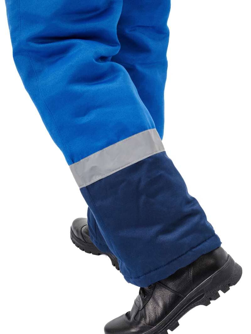 Костюм мужской "Зимник" зимний васильковый с темно-синим