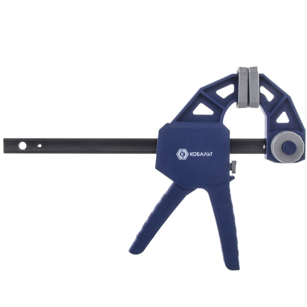 Струбцина КОБАЛЬТ пистолетная, быстрозажимная 150мм, сила зажима 70кгс