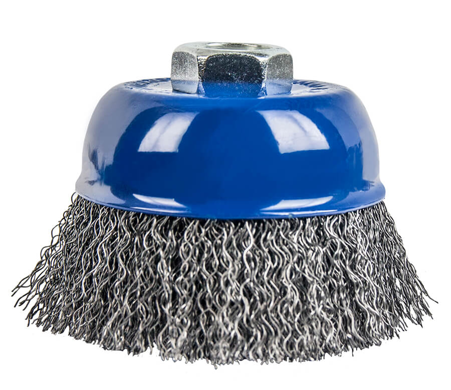 Кордщетка для УШМ ПРАКТИКА чашеобразная витая мягкая 75мм х М14 (пров.0,2мм)