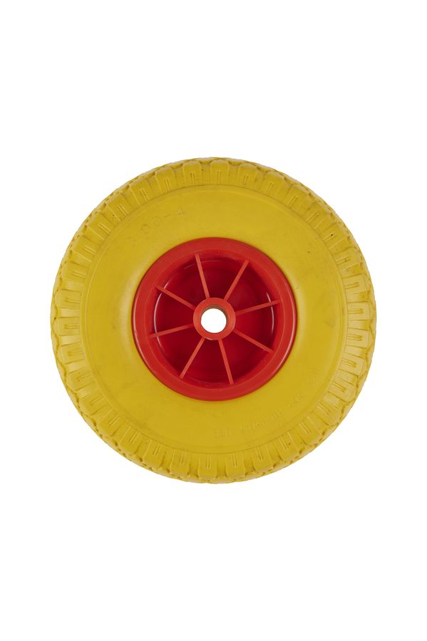 Колесо литое полиуретановое 260 мм PU 1805-2 с пластиковым ободом (без подшипника)