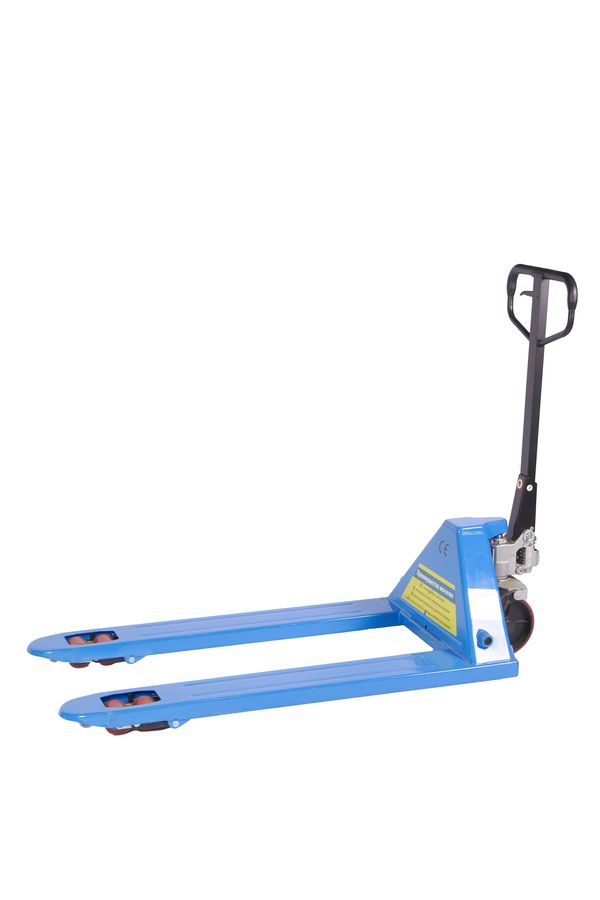 Тележка гидравлическая широковильная 2500 кг 1220х685 мм полиуретановые колеса TOR RHP(BF) PRO