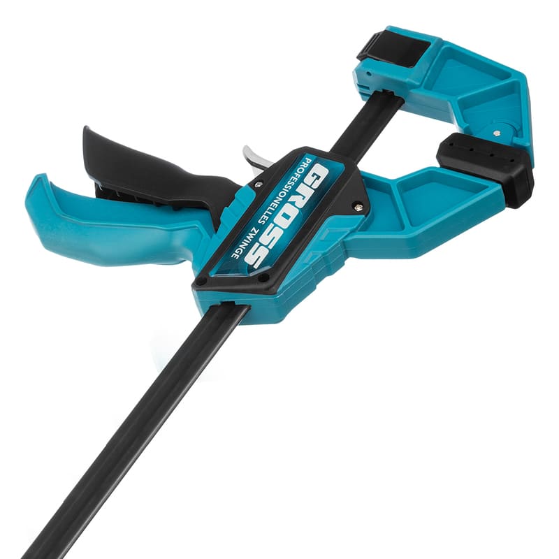 Струбцина GROSS реечная быстрозажимная 600мм (24"), пистолетного типа, пошаговый механизм, пластиковый корпус