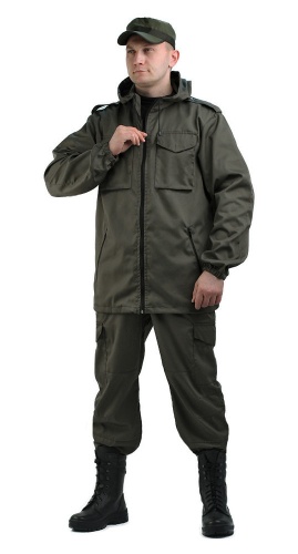 Костюм "ТУРИСТ 2" куртка/брюки цвет: камуфляж "Хаки", ткань: Твил Пич