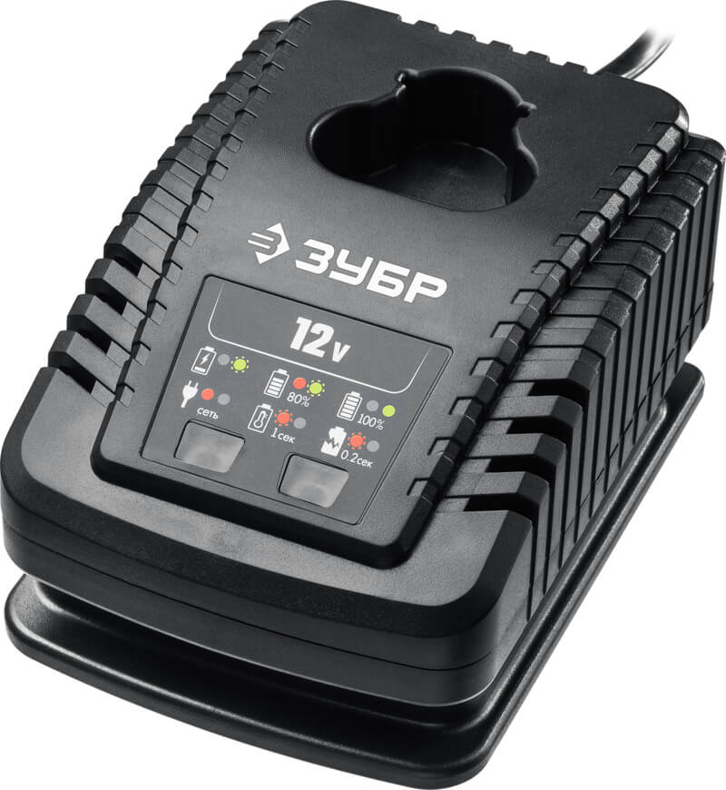 Зарядное устройство ЗУБР RT7-12-2 (аккум. система 12V MAX LITHIUM PRO) (12В, 2А, тип T7) серия ПРОФЕССИОНАЛ