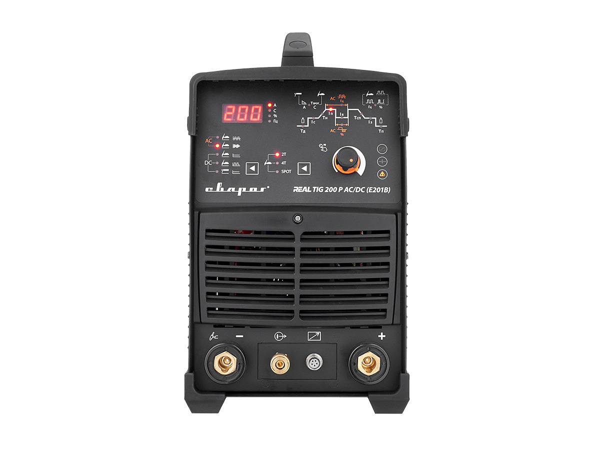 Инверторный аппарат для аргонодуговой сварки REAL TIG 200 P AC/DC BLACK (E201B) / СВАРОГ