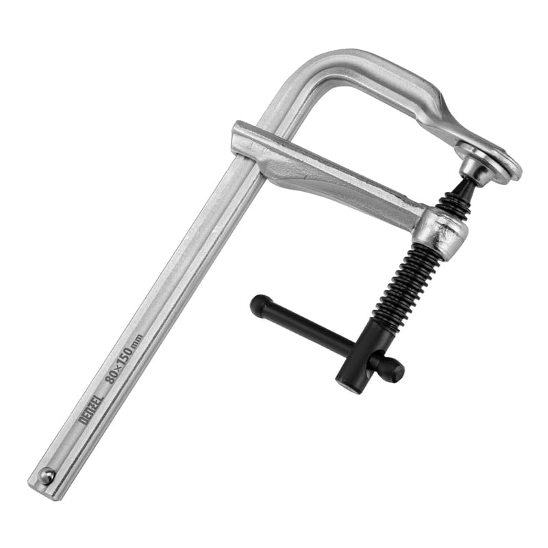 Струбцина F-образная DENZEL 80 х 150мм, кованая