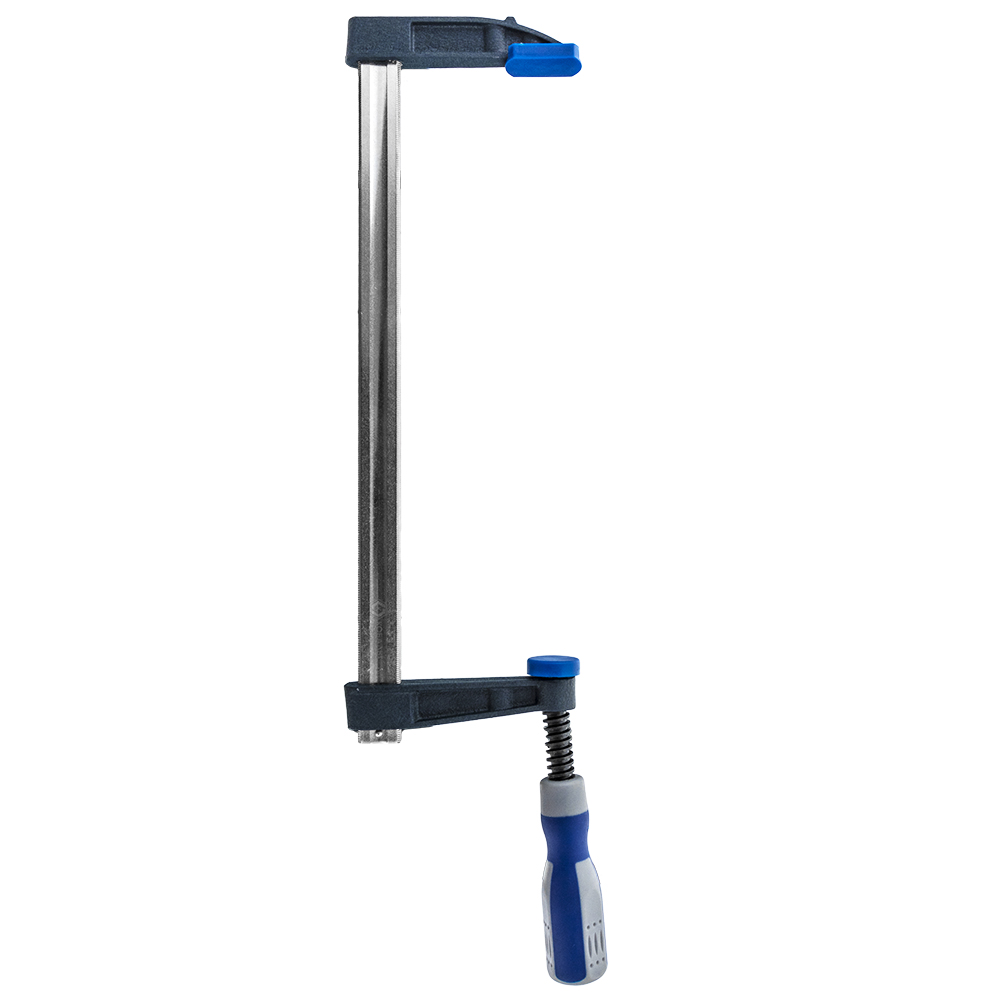 Струбцина F-образная КОБАЛЬТ 80 x 300мм, усилие 270кгс (чугун, сталь 45)