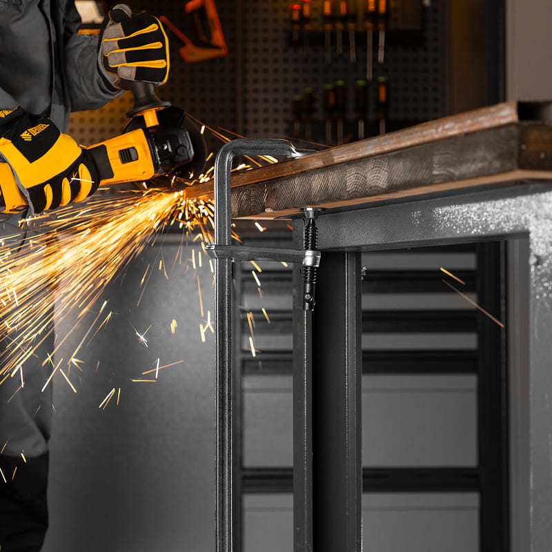 Струбцина F-образная DENZEL 100 х 600мм, кованая