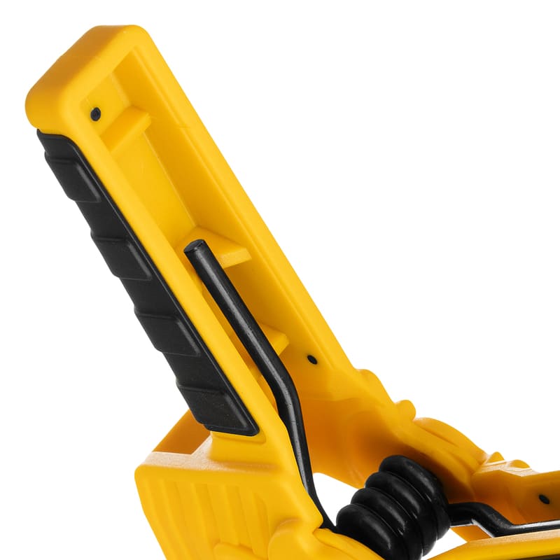 Струбцина DENZEL клещеобразная, усиленная, 50 х 35мм, двухкомпонентные рукоятки