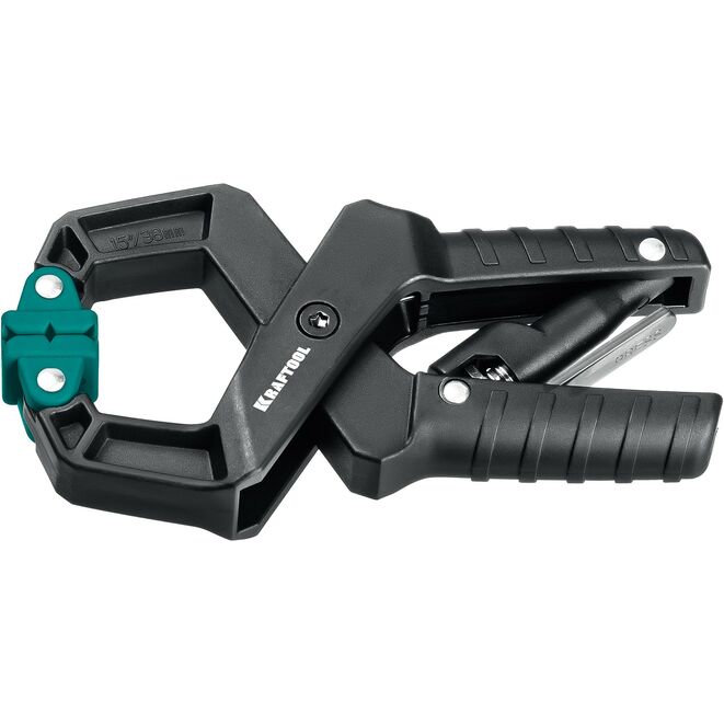 Струбцина KRAFTOOL RC- 38 зажимная, 36 х 38мм, храповой механизм жесткой фиксации, усилие сжатия 40кгс