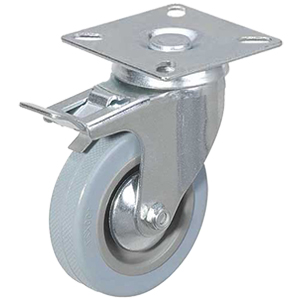 Колесо аппаратное поворотное SCgb 55 120 мм с тормозом (F)