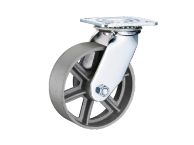 Колесо большегрузное поворотное SCS 63 150 мм чугунное (F)