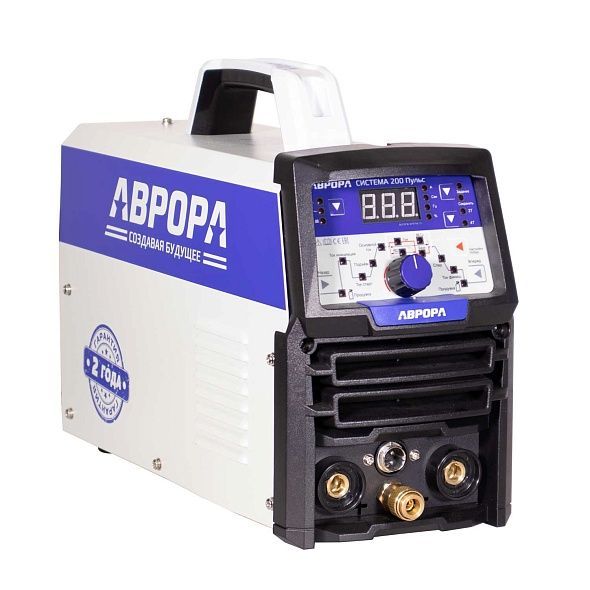 Инверторный аппарат для аргонодуговой сварки АВРОРА СИСТЕМА 200 ПУЛЬС-II (2 поколение)