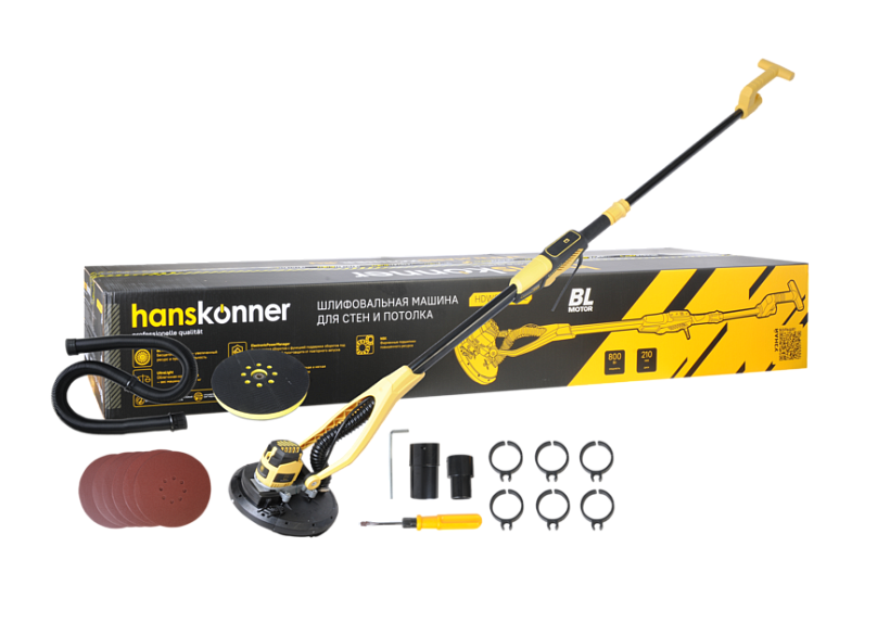 Шлифашина Hanskonner HDWS6080BL (для шлифования стен)