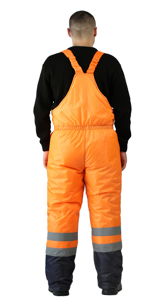 Костюм зимний "СКАНДИН-ДОРОЖНЫЙ" куртка/полукомбинезон цвет: оранжевый/темно-синий
